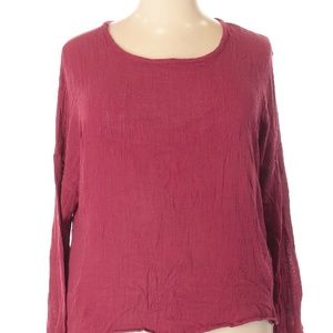 NWT Zanzea Lightweight LS Burgundy Tunic XXL